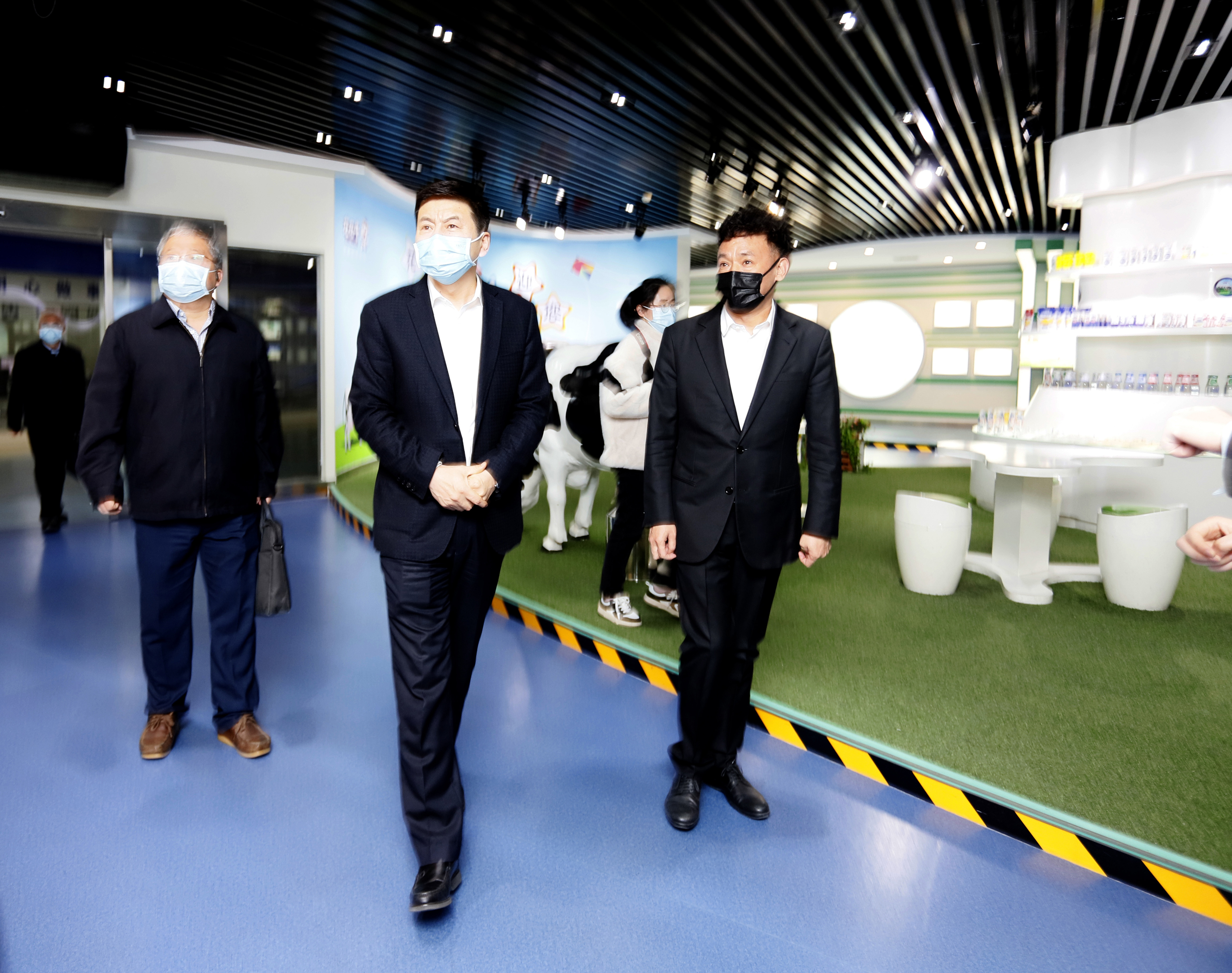 河南省委常委、副省長費東斌蒞臨 花花牛乳業(yè)集團調(diào)研