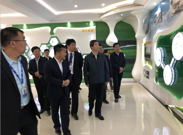 河南省委副書記、省長(zhǎng)陳潤(rùn)兒一行蒞臨 花花牛集團(tuán)魯山瑞亞牧業(yè)有限公司視察調(diào)研